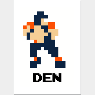 8-Bit Quarterback - Denver Posters and Art